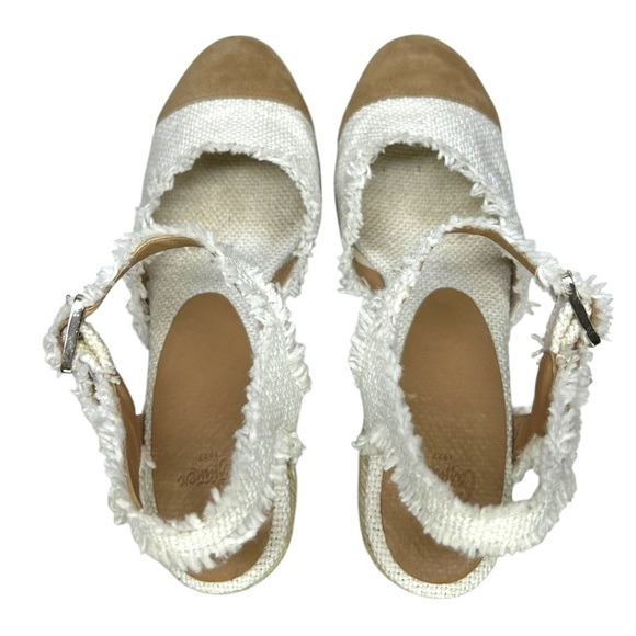 CASTAÑER, Women’s ‘Carla’ Wedge Espadrille Fringed Canvas, White Size 37 IT 7 US - Picture 6 of 14